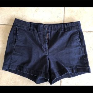 JCrew Chino Shorts w/ stretch, Navy Blue, Size 8